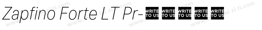Zapfino Forte LT Pr字体转换